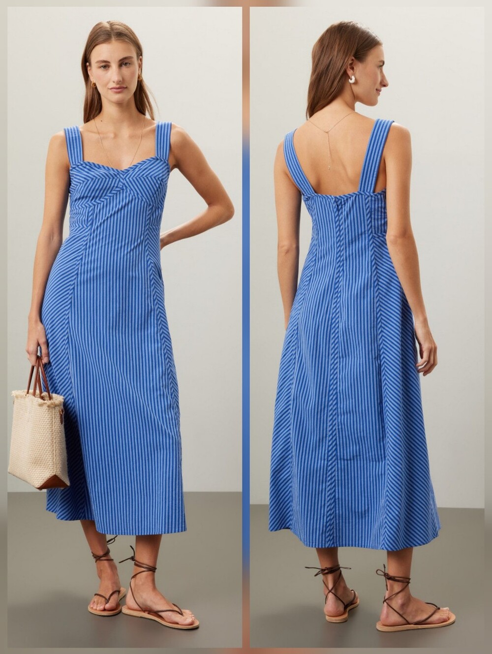Madewell Bianca Dress Sleeveless Sweetheart Neckline Size 4